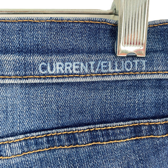 Current/Elliott The Stiletto Niagra Destroy Womens Jeans 28 Denim Distressed - Picture 8 of 9